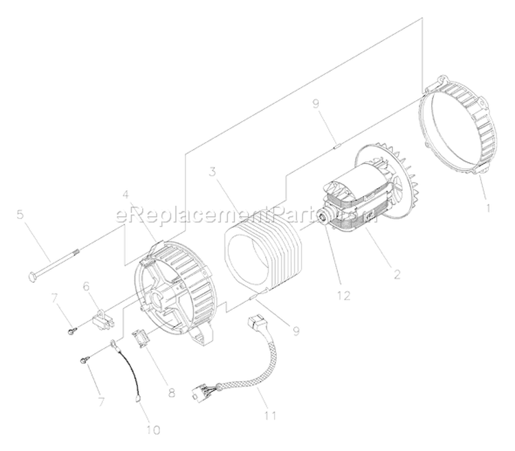 Page A Diagram and Parts List for 030230-0  Briggs and Stratton Generator